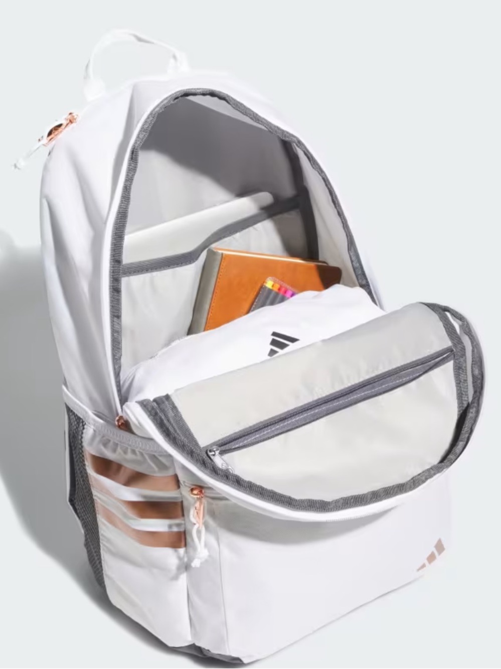 Adidas White Backpack with Rose Gold Accents - Picture 2 of 8